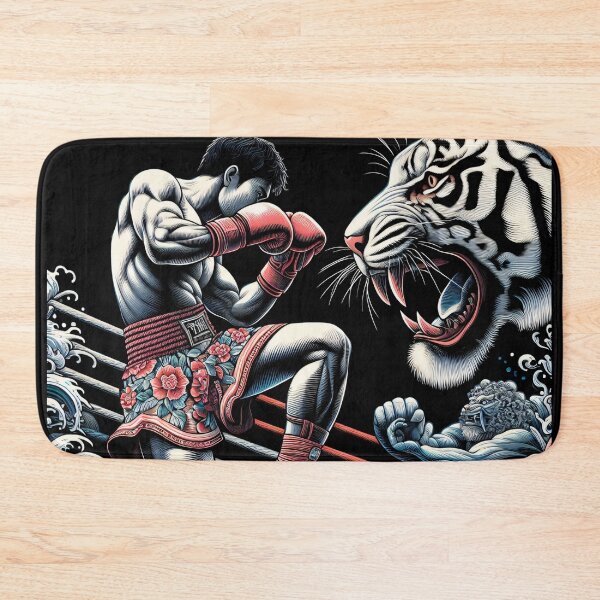 Item preview, Thaiboxing Nak Muay Thai Fight Be Water designed and sold by RedDesignSyc.