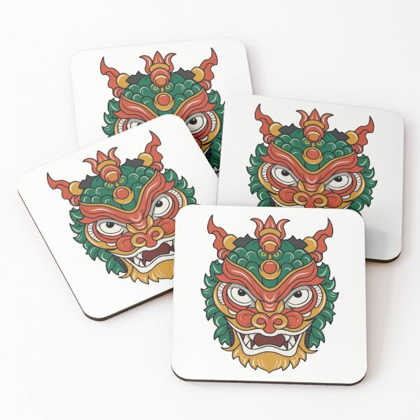 Item preview, Colourful Chinese Lion Dance Mask designed and sold by CraftedRealm.