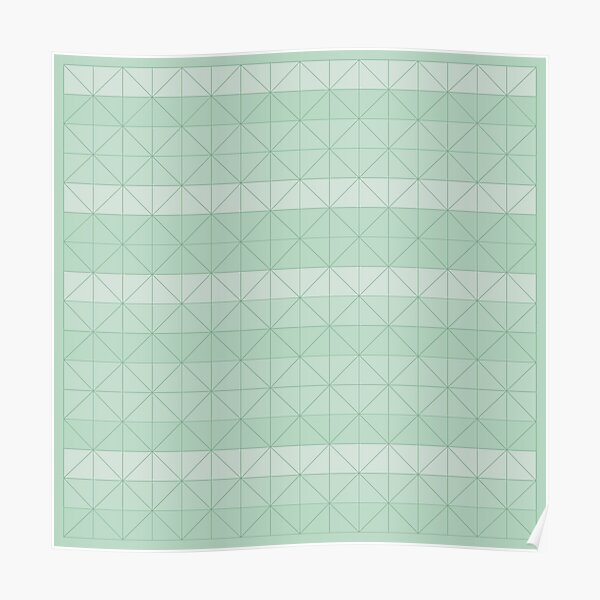 "Geometric pattern mint green" Poster for Sale by PrintablesP Redbubble