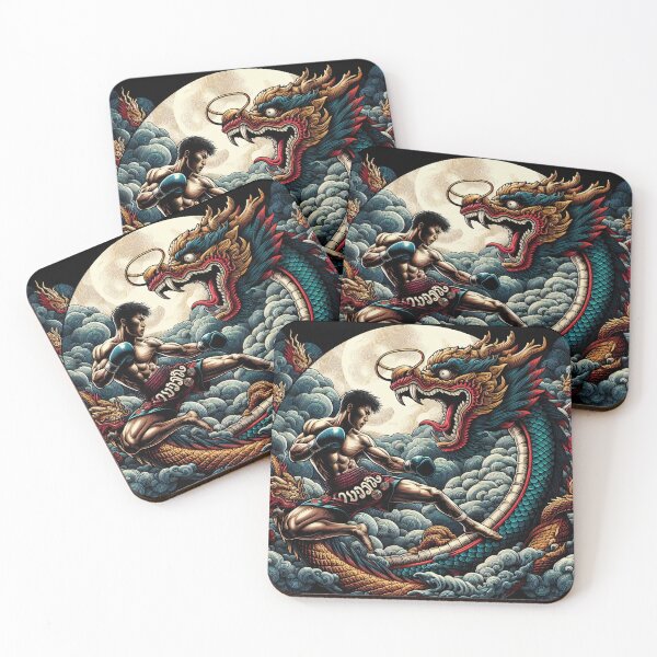 Item preview, Thaiboxing Nak Muay Dance of the Dragon designed and sold by RedDesignSyc.