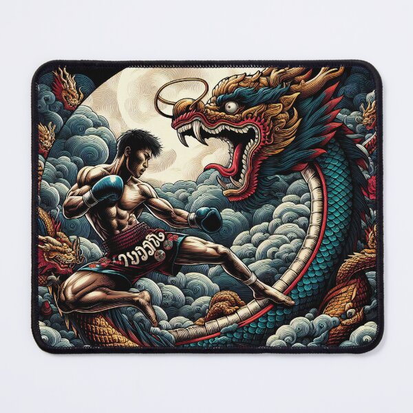 Item preview, Thaiboxing Nak Muay Dance of the Dragon designed and sold by RedDesignSyc.