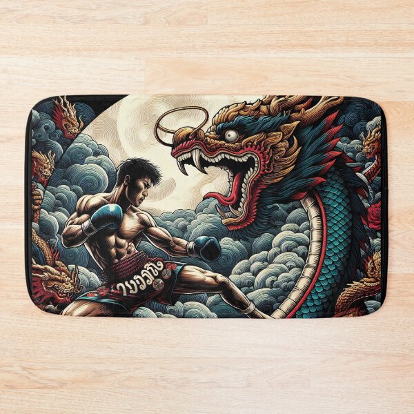 Item preview, Thaiboxing Nak Muay Dance of the Dragon designed and sold by RedDesignSyc.