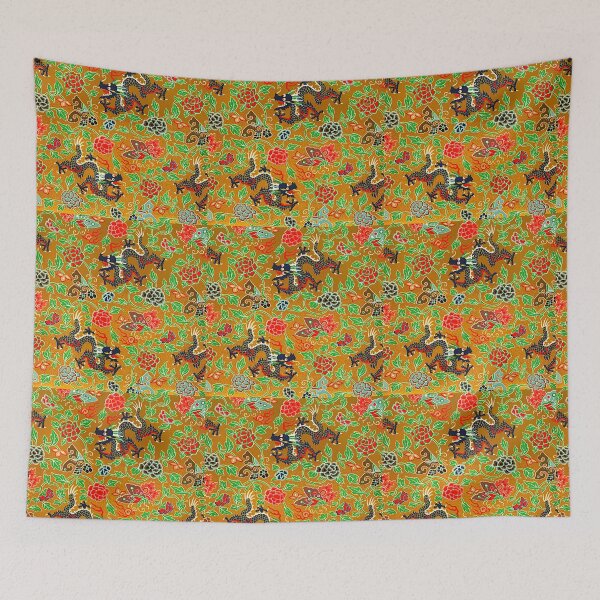 Item preview, Blue Dragon designed and sold by VintageArtByIda.