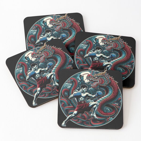 Item preview, Thai Kickboxing Muay Thai Red Dragon designed and sold by RedDesignSyc.