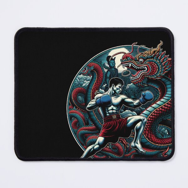 Item preview, Thai Kickboxing Muay Thai Red Dragon designed and sold by RedDesignSyc.