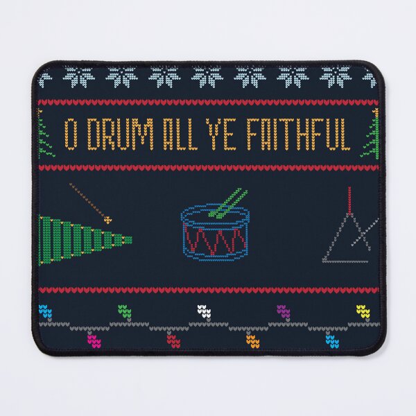 Item preview, O Drum All Ye Faithful - Percussionist Christmas Sweater designed and sold by shenanijen.