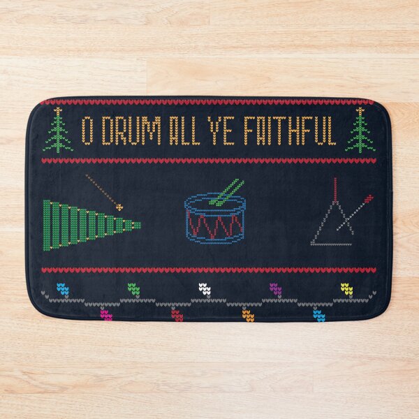 Item preview, O Drum All Ye Faithful - Percussionist Christmas Sweater designed and sold by shenanijen.