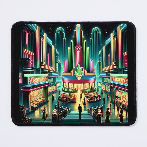 Item preview, Utopian Glow: Neon Market, Care in Style designed and sold by ByDigitalDream.