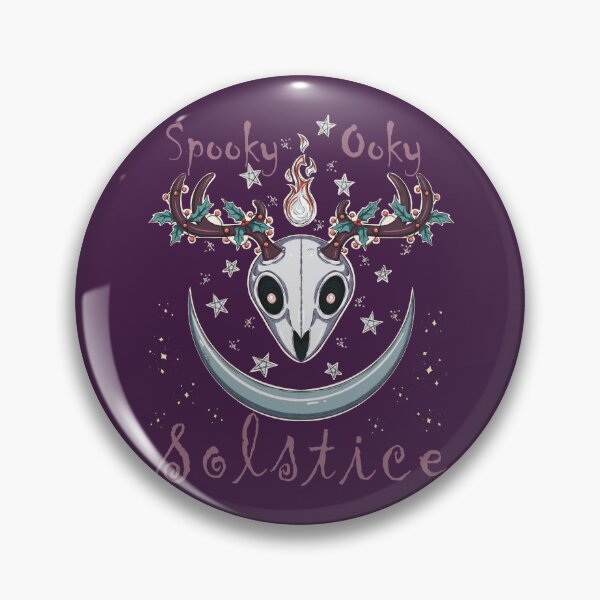 Item preview, Spooky Ooky Solstice | Cute Yule Deer Skull Cool Tones designed and sold by Karli Mogen.