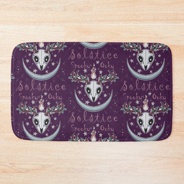 Item preview, Spooky Ooky Solstice | Cute Yule Deer Skull Cool Tones designed and sold by Karli Mogen.