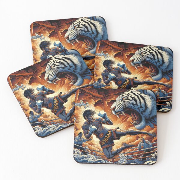 Item preview, Kickboxing Nak Muay Tiger Arena designed and sold by RedDesignSyc.