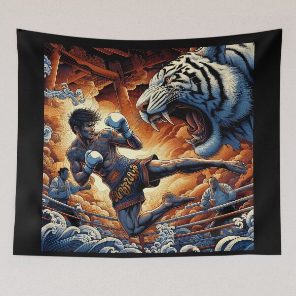 Item preview, Kickboxing Nak Muay Tiger Arena designed and sold by RedDesignSyc.