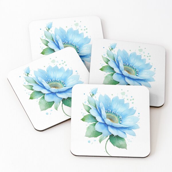 Item preview, Blue flowers. Blue Lily. Delicate watercolor. designed and sold by Harmonysens.