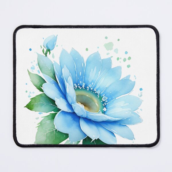 Item preview, Blue flowers. Blue Lily. Delicate watercolor. designed and sold by Harmonysens.