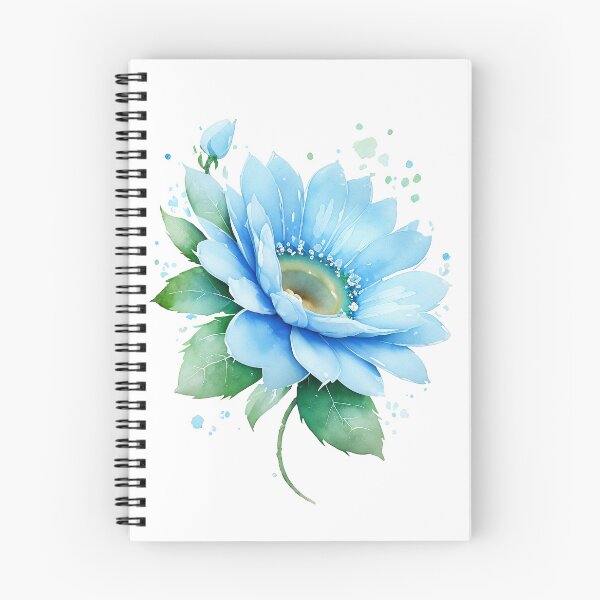 Item preview, Blue flowers. Blue Lily. Delicate watercolor. designed and sold by Harmonysens.
