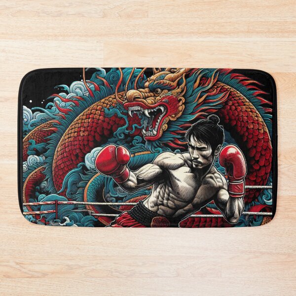 Item preview, Kickboxing Nak Muay Dragon Dance designed and sold by RedDesignSyc.