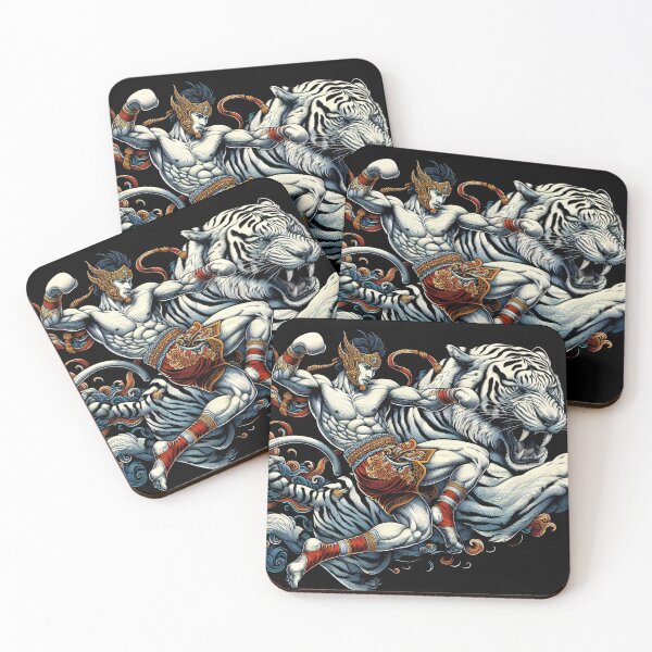 Item preview, Kickboxing Nak Muay White Lion Fighter designed and sold by RedDesignSyc.