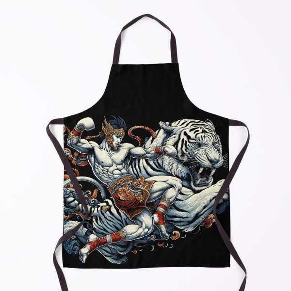 Item preview, Kickboxing Nak Muay White Lion Fighter designed and sold by RedDesignSyc.