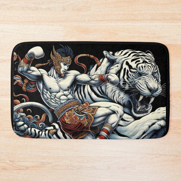 Item preview, Kickboxing Nak Muay White Lion Fighter designed and sold by RedDesignSyc.