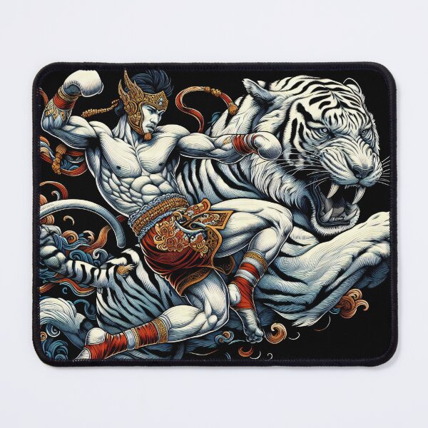 Item preview, Kickboxing Nak Muay White Lion Fighter designed and sold by RedDesignSyc.