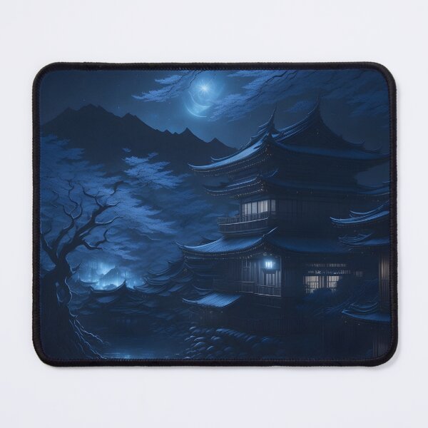 Japanese Architecture Anime Style Mouse Pad