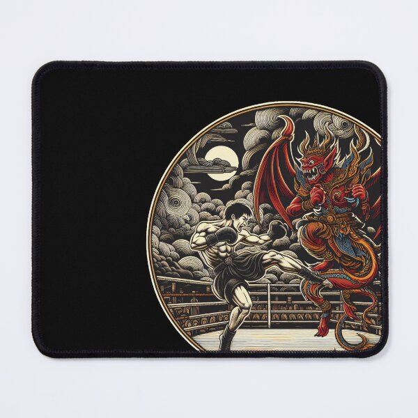 Item preview, Kickboxing Nak Muay Thai Demon Fighter designed and sold by RedDesignSyc.