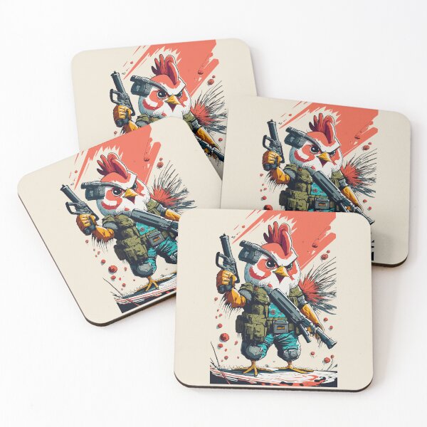 Item preview, Heavily Armed Muscular Chicken  designed and sold by Sketch-Shack.
