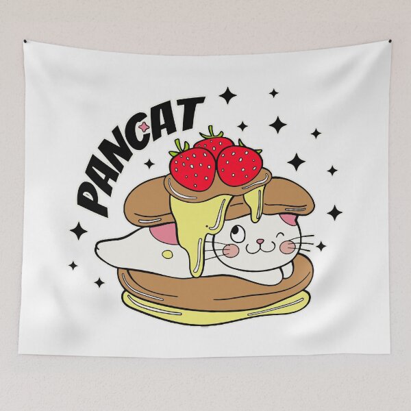 Item preview, PanCat with 3 Strawberries designed and sold by YLinDesign.