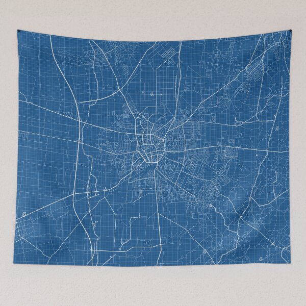 Item preview, Debrecen City Map of Hungary - Blueprint designed and sold by deMAP.