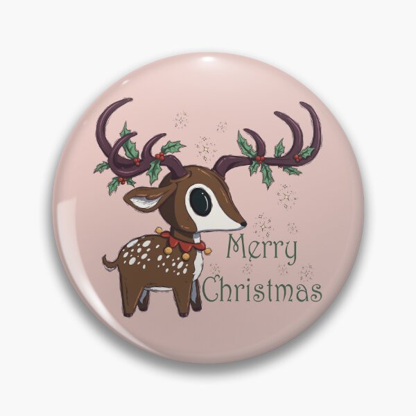 Item preview, Merry Christmas | Cute Yule Deer Brown designed and sold by Karli Mogen.