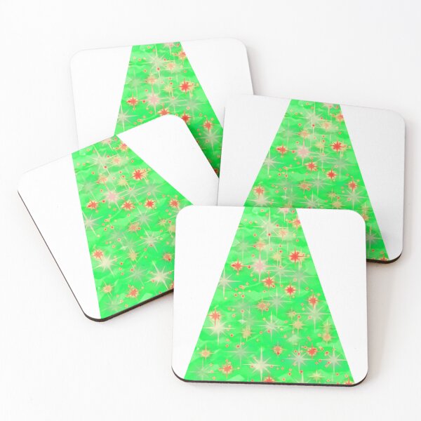 Item preview, Watercolor Christmas tree, vivid colors, intense green and red. designed and sold by My-fake-places.