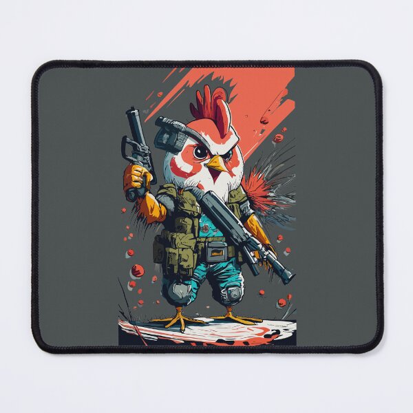 Item preview, Heavily Armed Muscular Chicken designed and sold by Sketch-Shack.