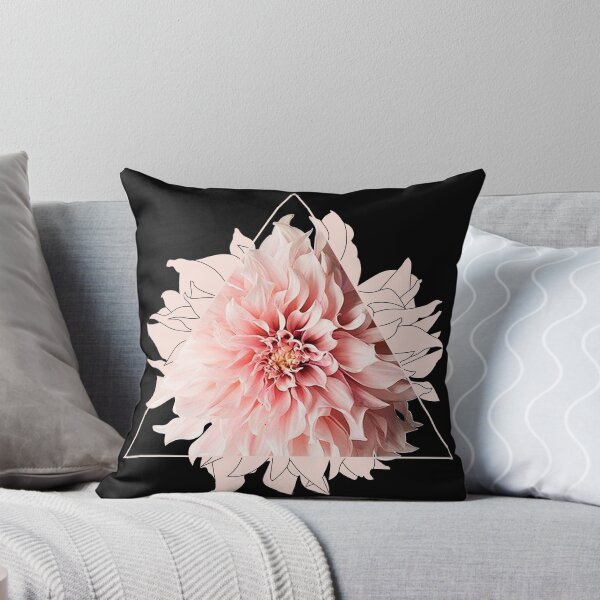 Item preview, Pink Dahlia Flower Triangle  designed and sold by CatByDesign.