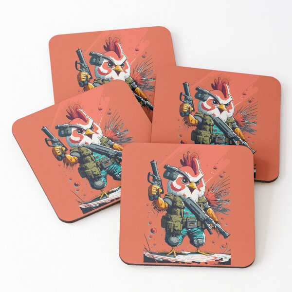 Item preview, Heavily Armed Muscular Chicken  designed and sold by Sketch-Shack.