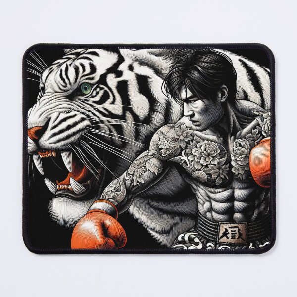 Item preview, Kickboxing Muay Thai White Tiger Fighter designed and sold by RedDesignSyc.