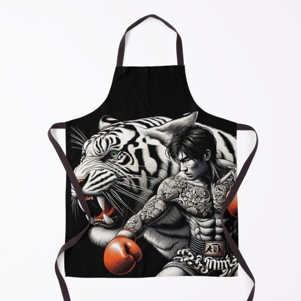 Item preview, Kickboxing Muay Thai White Tiger Fighter designed and sold by RedDesignSyc.