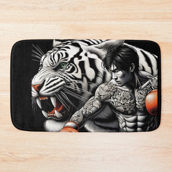 Item preview, Kickboxing Muay Thai White Tiger Fighter designed and sold by RedDesignSyc.