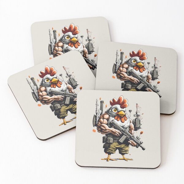 Item preview, Heavily Armed Muscular Chicken  designed and sold by Sketch-Shack.