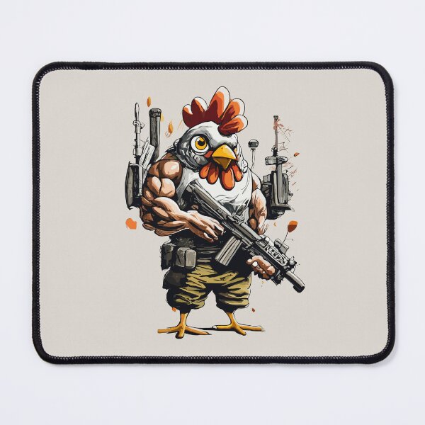 Item preview, Heavily Armed Muscular Chicken designed and sold by Sketch-Shack.