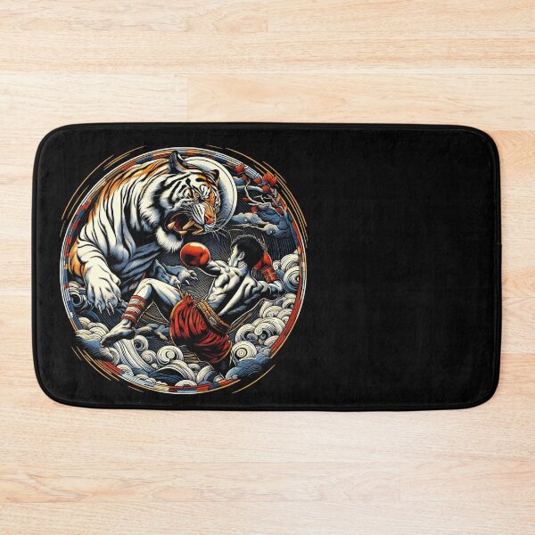 Item preview, Kickboxing Muay Thai Fighter Tiger Circle Design designed and sold by RedDesignSyc.