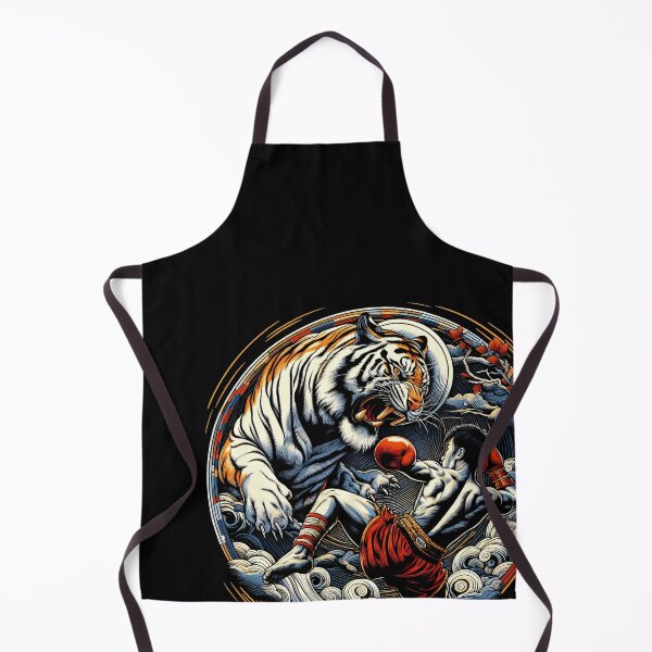 Item preview, Kickboxing Muay Thai Fighter Tiger Circle Design designed and sold by RedDesignSyc.