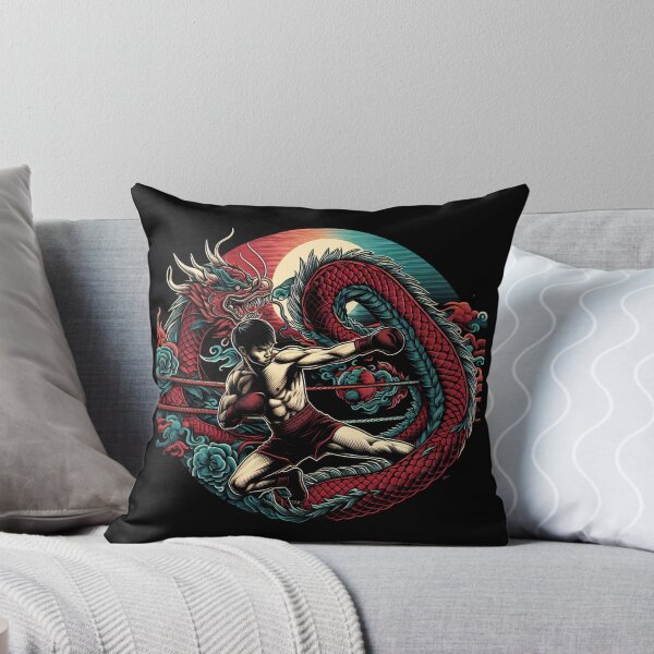 Item preview, Kickboxing Muay Thai Fighter Red Dragon designed and sold by RedDesignSyc.