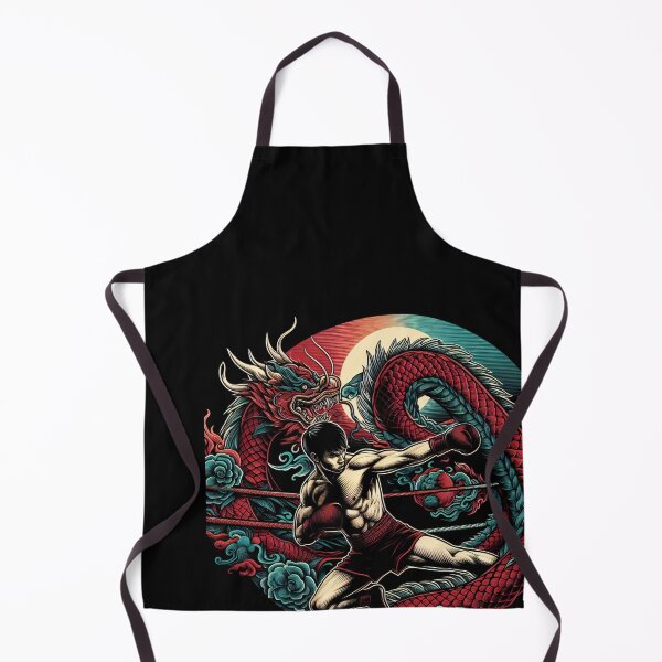Item preview, Kickboxing Muay Thai Fighter Red Dragon designed and sold by RedDesignSyc.