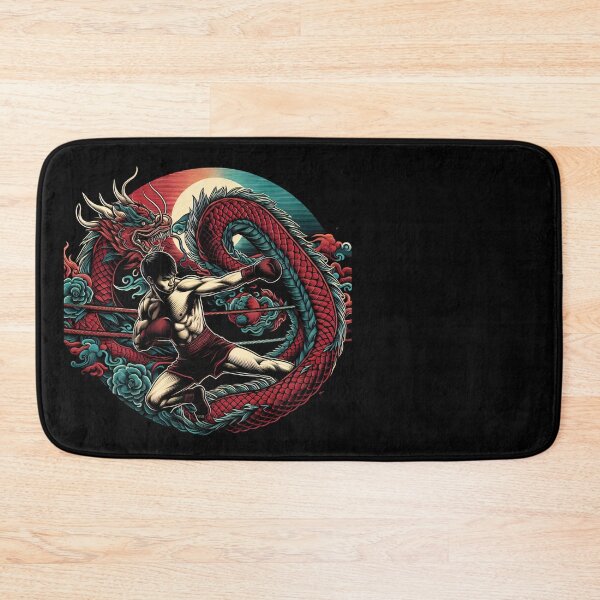 Item preview, Kickboxing Muay Thai Fighter Red Dragon designed and sold by RedDesignSyc.