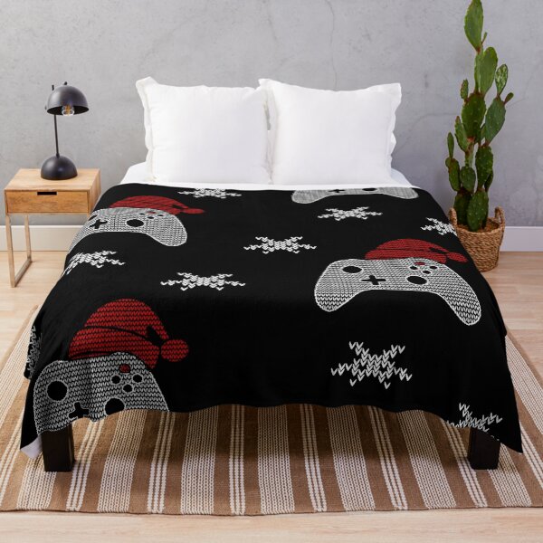 Item preview, Gaming Controller Space Invaders Christmas with Wool Knitting Design designed and sold by CottonGarb.
