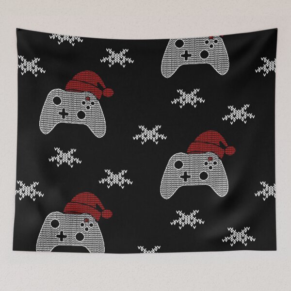 Item preview, Gaming Controller Space Invaders Christmas with Wool Knitting Design designed and sold by CottonGarb.