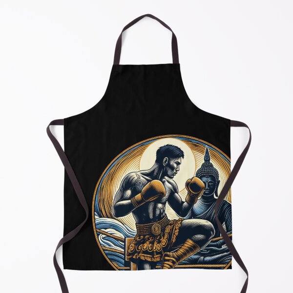 Item preview, Kickboxing Muay Thai Fighter Golden Buddha designed and sold by RedDesignSyc.