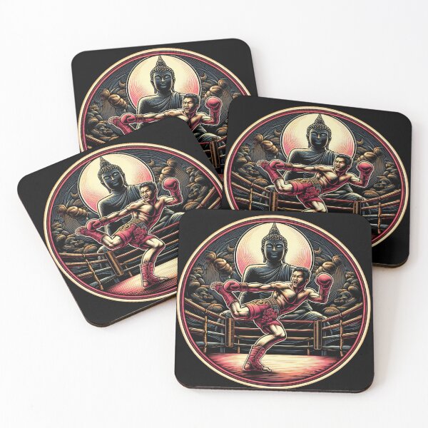 Item preview, Kickboxing Muay Thai Fighter Buddha designed and sold by RedDesignSyc.