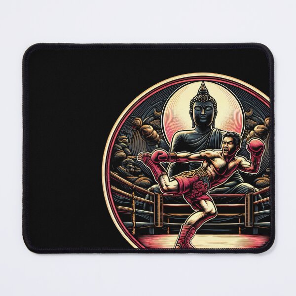 Item preview, Kickboxing Muay Thai Fighter Buddha designed and sold by RedDesignSyc.