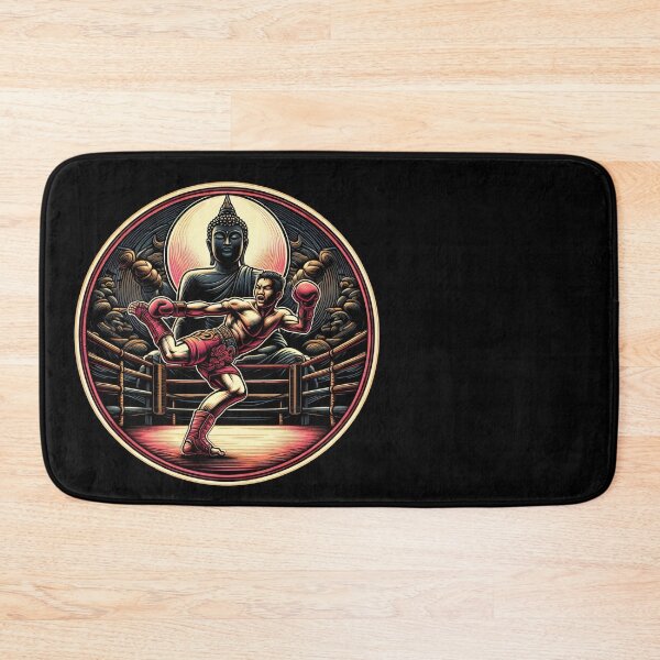 Item preview, Kickboxing Muay Thai Fighter Buddha designed and sold by RedDesignSyc.
